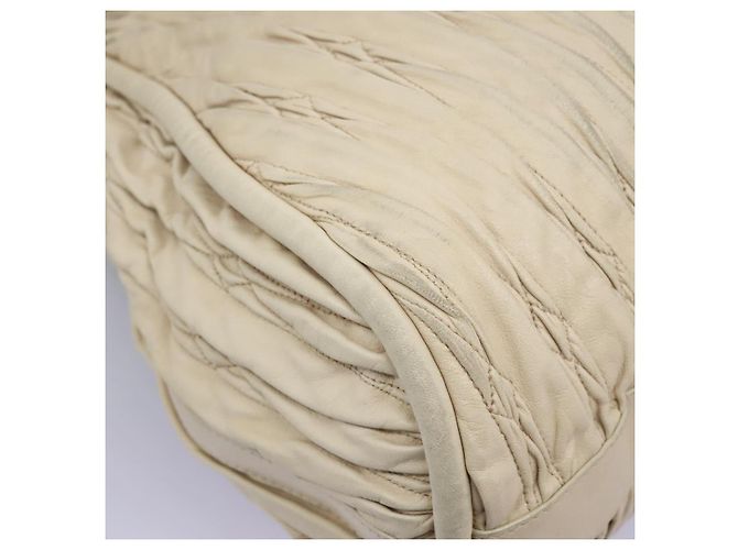 BALLY Borsa Tote in Pelle Beige Oro Auth am8137 D'oro - vista 11