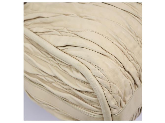 BALLY Borsa Tote in Pelle Beige Oro Auth am8137 D'oro - vista 13