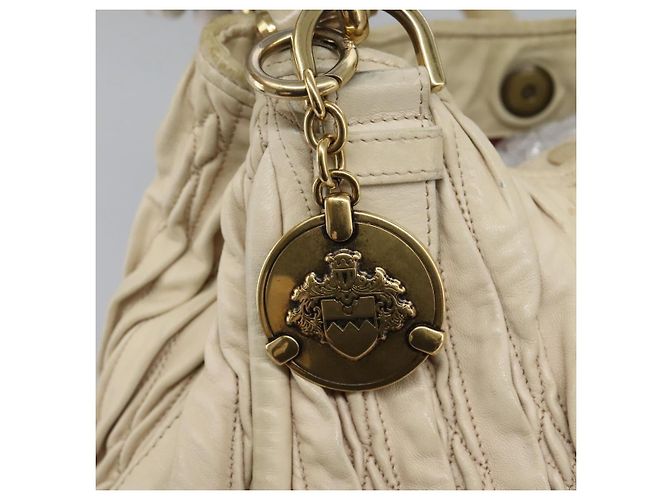 BALLY Borsa Tote in Pelle Beige Oro Auth am8137 D'oro - vista 15