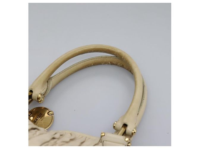 BALLY Borsa Tote in Pelle Beige Oro Auth am8137 D'oro - vista 9