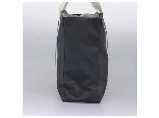 Borsa sportiva CHANEL in nylon grigio e bianco con logo CC Auth ar13479 Marrone - vista 4