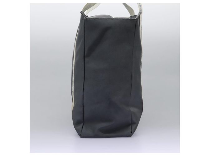 Borsa sportiva CHANEL in nylon grigio e bianco con logo CC Auth ar13479 Marrone - vista 5