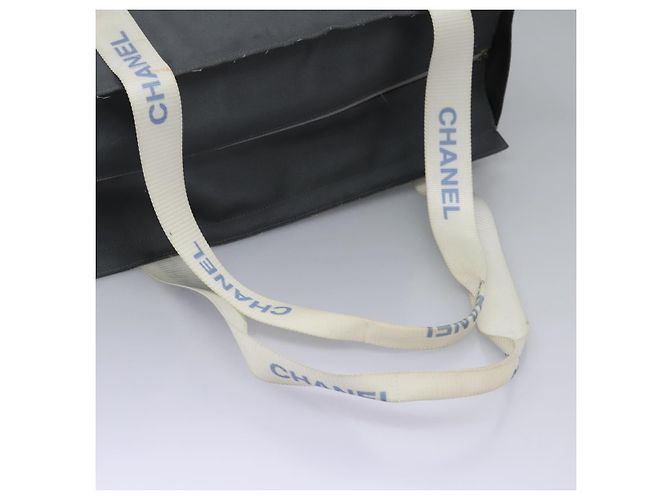 Borsa sportiva CHANEL in nylon grigio e bianco con logo CC Auth ar13479 Marrone - vista 7