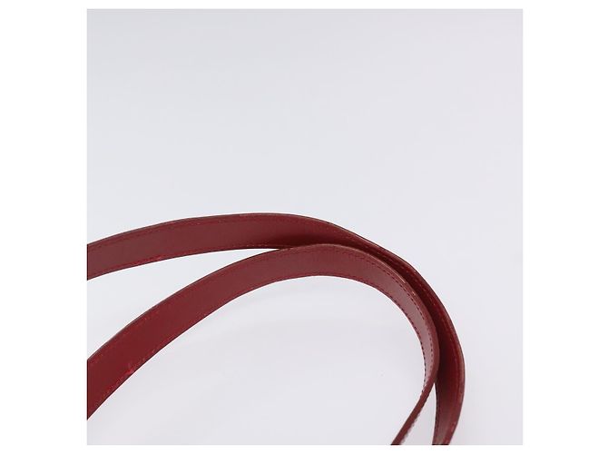 Borsa a Spalla Nova Check Burberry Canvas Rossa Auth 121545 Rosso - vista 8