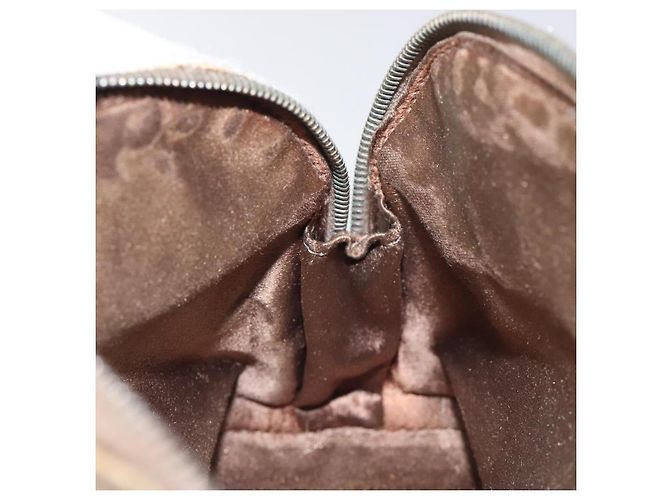 LOUIS VUITTON Borsa a Mano Little Alma in Satin Monogram Grigio M92147 LV Auth MY080 Marrone - vista 20