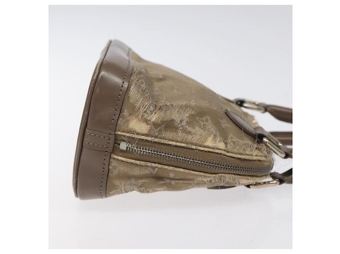 LOUIS VUITTON Borsa a Mano Little Alma in Satin Monogram Grigio M92147 LV Auth MY080 Marrone - vista 4