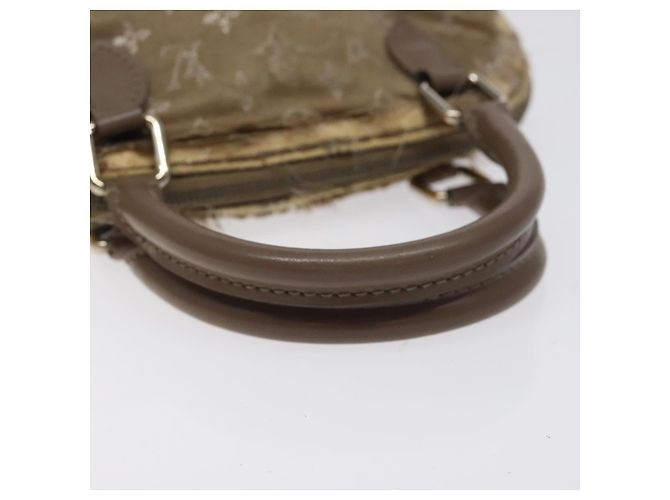 LOUIS VUITTON Borsa a Mano Little Alma in Satin Monogram Grigio M92147 LV Auth MY080 Marrone - vista 7
