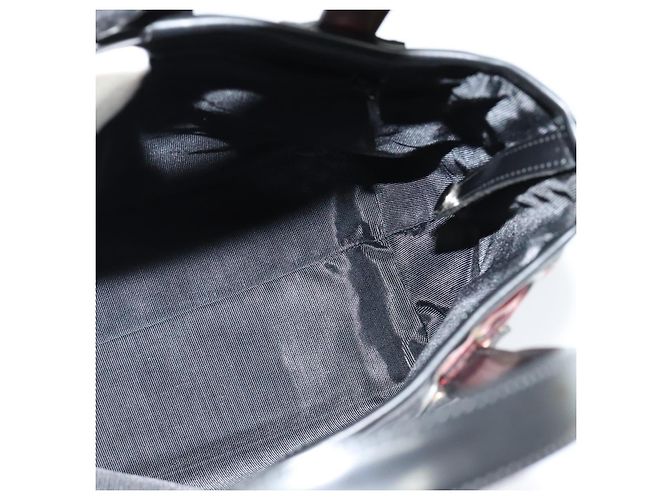 Autre Marque Borsa a mano in nylon Burberrys Nova Check Blue Label Rossa Argento Auth 120591 Rosso - vista 17