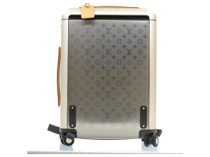 LOUIS VUITTON Valigia a Rulli Horizon 55 in Titanio Monogram M41226 LV Auth ak157SM Argento - vista 16