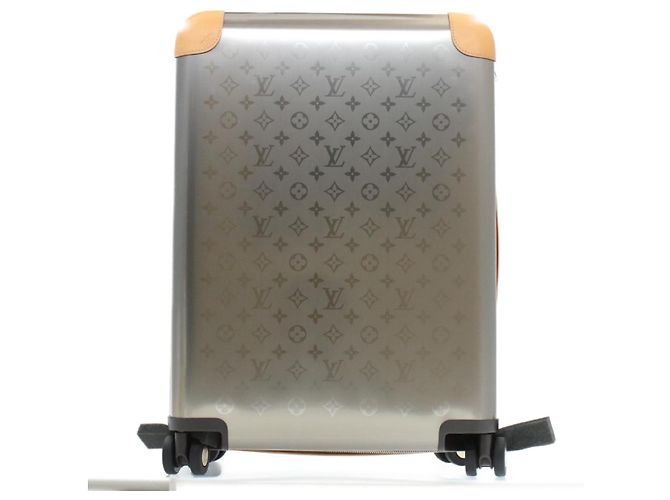 LOUIS VUITTON Valigia a Rulli Horizon 55 in Titanio Monogram M41226 LV Auth ak157SM Argento - vista 2