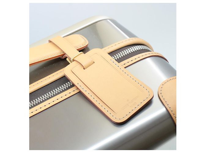 LOUIS VUITTON Valigia a Rulli Horizon 55 in Titanio Monogram M41226 LV Auth ak157SM Argento - vista 7