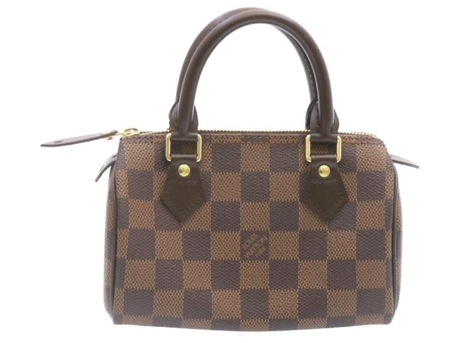 LOUIS VUITTON Mini Speedy Borsa a Mano Damier Ebene M41534 LV Auth 25202SM - vista 14