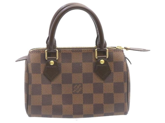 LOUIS VUITTON Mini Speedy Borsa a Mano Damier Ebene M41534 LV Auth 25202SM - vista 2
