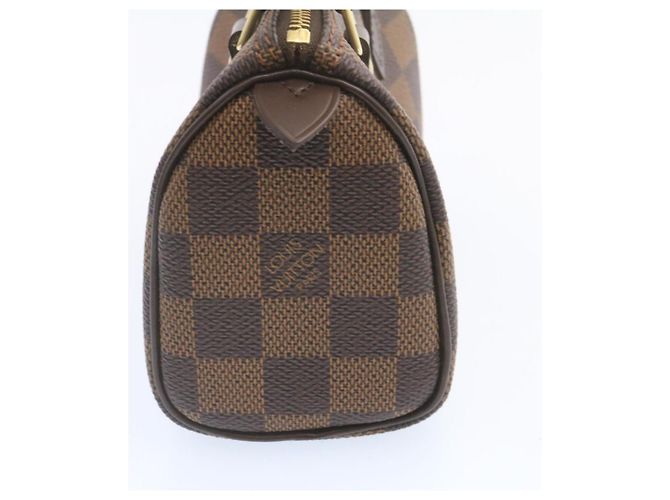 LOUIS VUITTON Mini Speedy Borsa a Mano Damier Ebene M41534 LV Auth 25202SM - vista 3