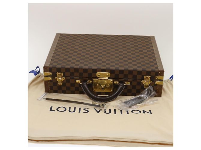 LOUIS VUITTON Trunk Presidente Damier Ebene SPO N47500 LV Auth 29584SM - vista 12
