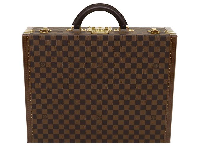LOUIS VUITTON Trunk Presidente Damier Ebene SPO N47500 LV Auth 29584SM - vista 2