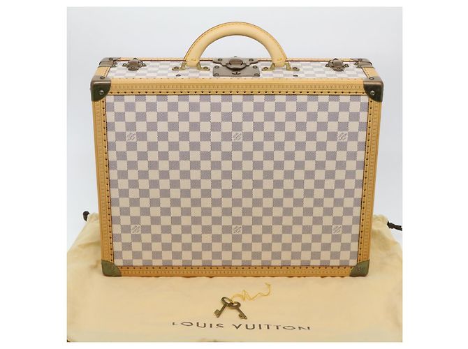 LOUIS VUITTON Valigia Cotteville 45 Damier Azur SPO LV Auth 38808SM - vista 12