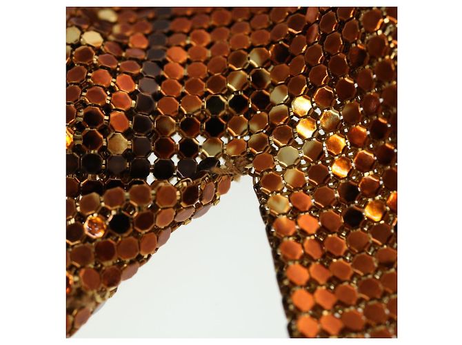 LOUIS VUITTON Borsa a Spalla Frances in Rete Monogram Sequin M92287 LV Auth 44524SM Bronzo - vista 8