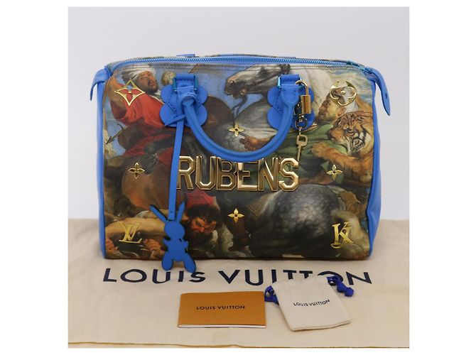 LOUIS VUITTON Masters Kollektion RUBENS Speedy 30 Handtasche M43305 LV Auth 47435SM Blau - Ansicht 12