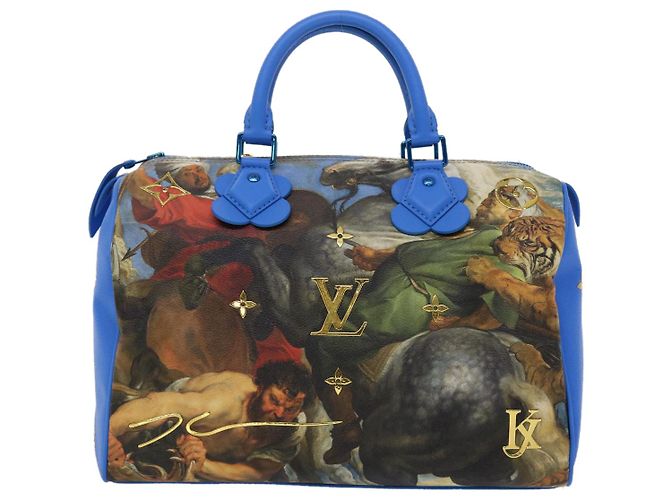 LOUIS VUITTON Masters Kollektion RUBENS Speedy 30 Handtasche M43305 LV Auth 47435SM Blau - Ansicht 2