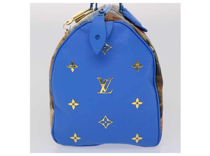 LOUIS VUITTON Masters Kollektion RUBENS Speedy 30 Handtasche M43305 LV Auth 47435SM Blau - Ansicht 4