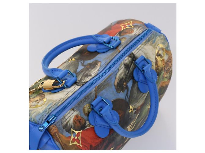 LOUIS VUITTON Masters Kollektion RUBENS Speedy 30 Handtasche M43305 LV Auth 47435SM Blau - Ansicht 6