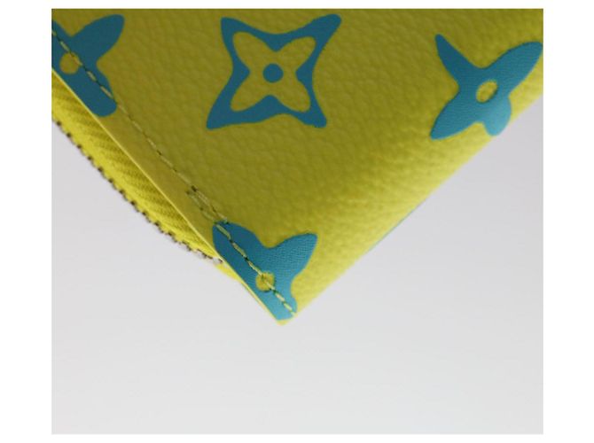 Carteira Vertical Zippy Playground LOUIS VUITTON Amarela M82005 Auth 48507SM Amarelo - vista 14