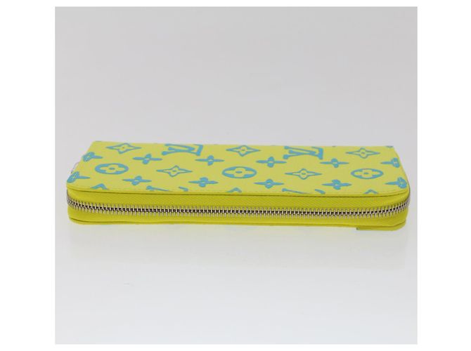 Carteira Vertical Zippy Playground LOUIS VUITTON Amarela M82005 Auth 48507SM Amarelo - vista 4