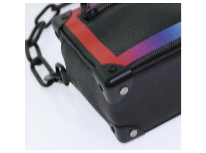 LOUIS VUITTON Taiga Rainbow Mini Soft Trunk Shoulder Bag M30351 LV Auth 50210SM Black - view 14