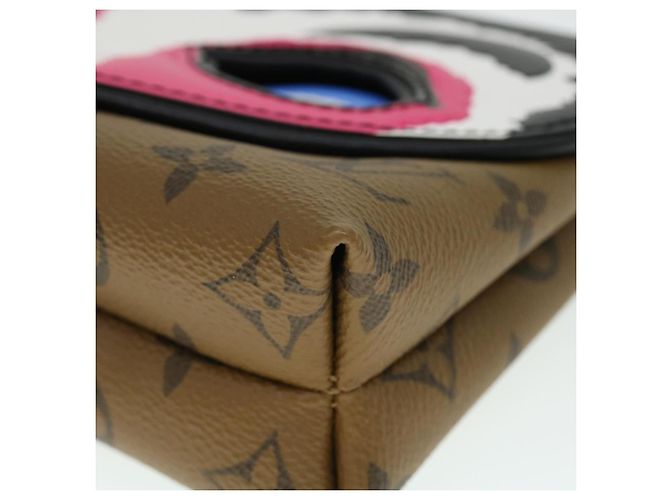 LOUIS VUITTON Pochette Reverse Maschera Kabuki Solo Giappone M43495 LV Auth 51543SM Monogramma - vista 14