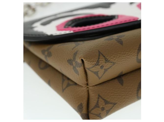 LOUIS VUITTON Pochette Reverse Maschera Kabuki Solo Giappone M43495 LV Auth 51543SM Monogramma - vista 15