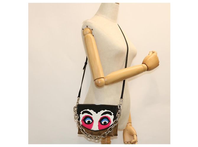 LOUIS VUITTON Pochette Reverse Maschera Kabuki Solo Giappone M43495 LV Auth 51543SM Monogramma - vista 25