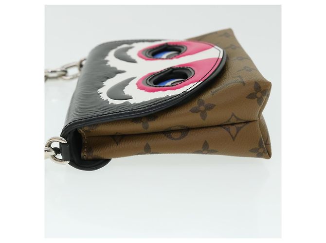 LOUIS VUITTON Pochette Reverse Maschera Kabuki Solo Giappone M43495 LV Auth 51543SM Monogramma - vista 3