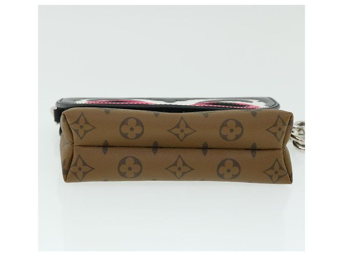 LOUIS VUITTON Pochette Reverse Maschera Kabuki Solo Giappone M43495 LV Auth 51543SM Monogramma - vista 5