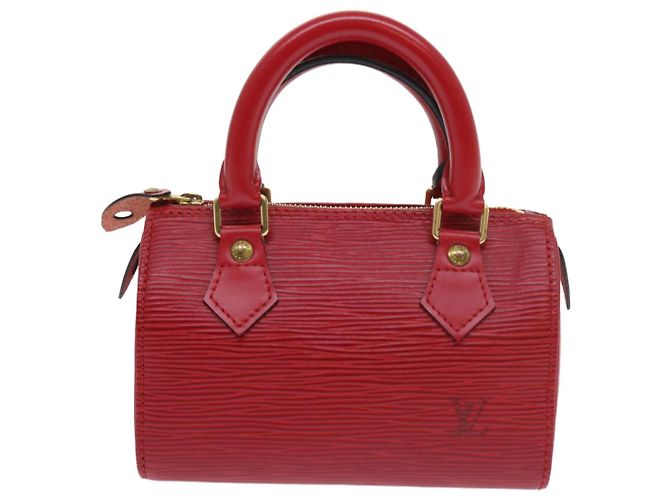 LOUIS VUITTON Borsa a Mano Epi Mini Speedy SPO 2way Rossa LV Auth 56797SM Rosso - vista 2