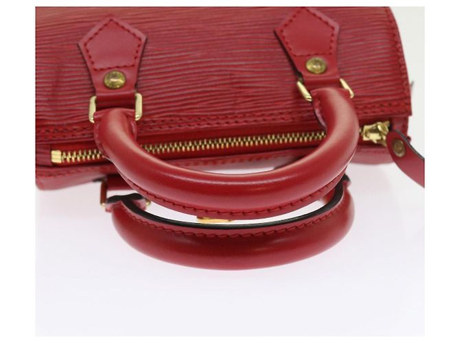 LOUIS VUITTON Borsa a Mano Epi Mini Speedy SPO 2way Rossa LV Auth 56797SM Rosso - vista 7