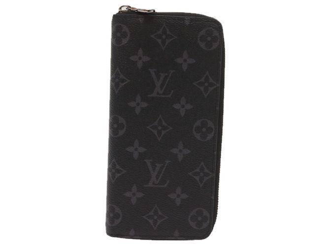 Cartera Vertical Zippy Monogram Eclipse LOUIS VUITTON M62295 Auth 65226SM Monograma - vista 13