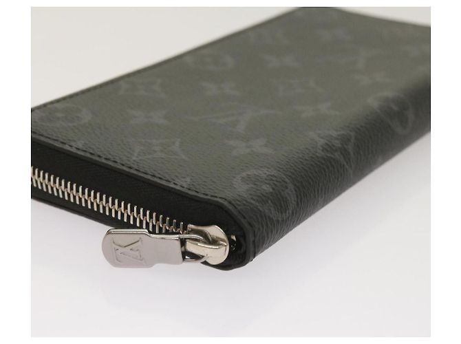 Cartera Vertical Zippy Monogram Eclipse LOUIS VUITTON M62295 Auth 65226SM Monograma - vista 15