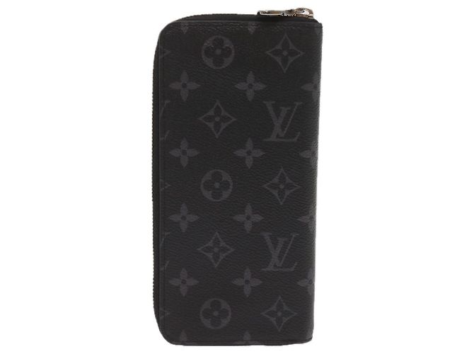 Cartera Vertical Zippy Monogram Eclipse LOUIS VUITTON M62295 Auth 65226SM Monograma - vista 2