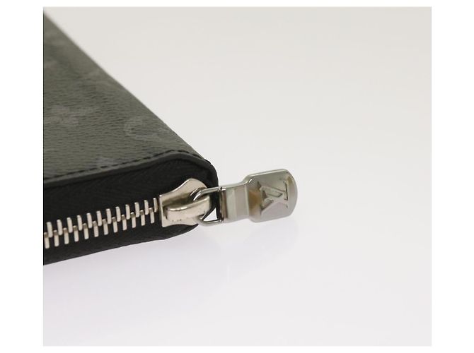 Cartera Vertical Zippy Monogram Eclipse LOUIS VUITTON M62295 Auth 65226SM Monograma - vista 7