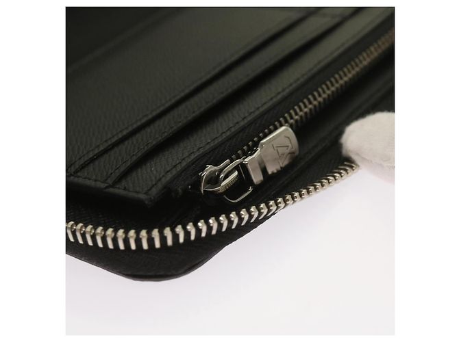 Cartera Vertical Zippy Monogram Eclipse LOUIS VUITTON M62295 Auth 65226SM Monograma - vista 9