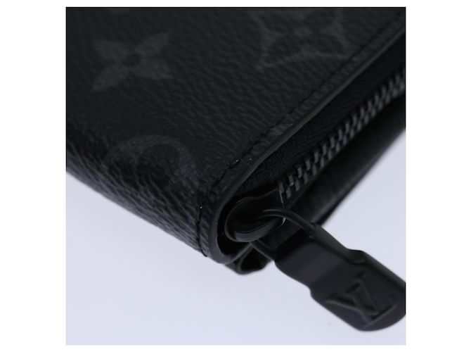 LOUIS VUITTON Monogram Eclipse Discovery Compact Wallet M67630 LV Auth 70054SM - view 17