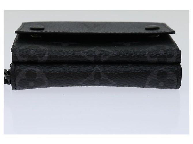 LOUIS VUITTON Monogram Eclipse Discovery Compact Wallet M67630 LV Auth 70054SM - view 6