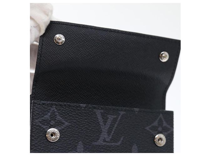 LOUIS VUITTON Monogram Eclipse Discovery Compact Wallet M67630 LV Auth 70054SM - view 8