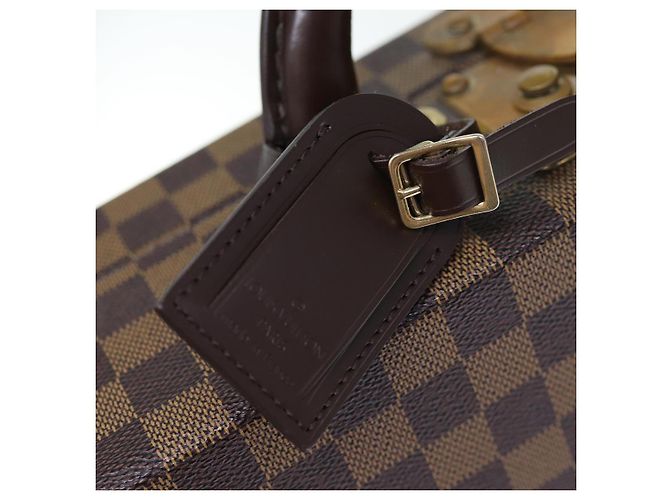 LOUIS VUITTON Valigetta Attache Damier Ebene Borsa a Mano LV Auth 74042SM - vista 17