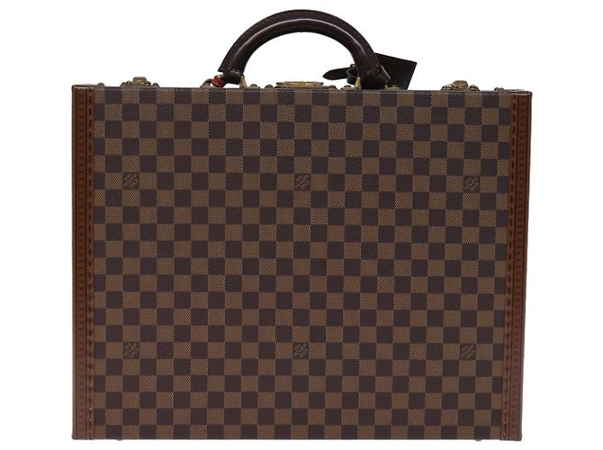 LOUIS VUITTON Valigetta Attache Damier Ebene Borsa a Mano LV Auth 74042SM - vista 2