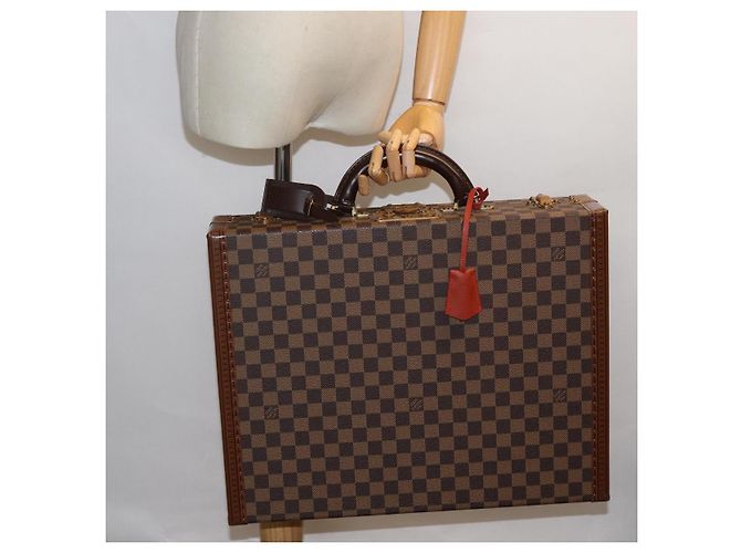 LOUIS VUITTON Valigetta Attache Damier Ebene Borsa a Mano LV Auth 74042SM - vista 27