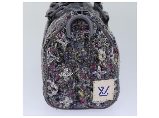 LOUIS VUITTON Monogram Felt Keepall XS Borsa a mano Grigia M80821 LV Auth 86001SM Marrone - vista 3