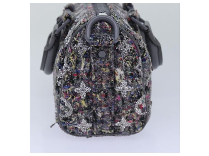 LOUIS VUITTON Monogram Felt Keepall XS Borsa a mano Grigia M80821 LV Auth 86001SM Marrone - vista 4