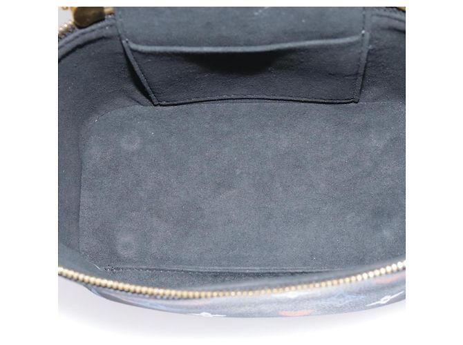 LOUIS VUITTON Monogram Game On Vanity PM Borsa a Mano Nera M57482 LV Auth 89082SM Nero - vista 10